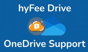 hyFee Drive unterstützt Microsoft oneDrive